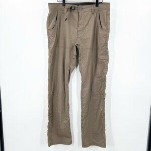 Prana Stretch Zion Pants Men's Relaxed Hiking Outdoor Breathable 34x32